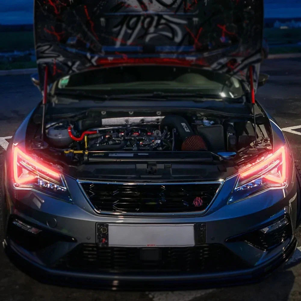 Red Yellow Angel Eye DRL Boards For Seat Leon Leon Leon ST FR Facelift Cupra LED Headlight DRL Daytime Running light 5F0941475A