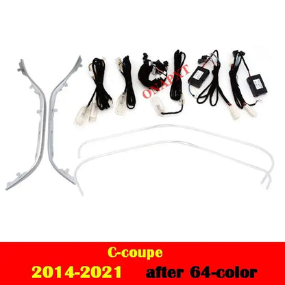 RHD AMbient Light For Benz C/GLC Coupe W205 X253 C43 C63 C200 C180 Decorative LED Strip Light 3D Tweeter Speaker Lamp