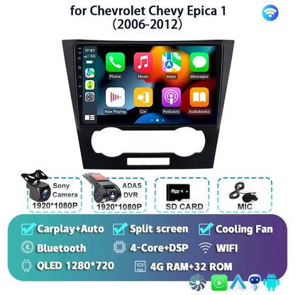 Android 14 Carplay Auto For Chevrolet Epica 1 2006 2007 2008 - 2012 Car Radio GPS Multimedia 2 Din Stereo Head Unit Player Video