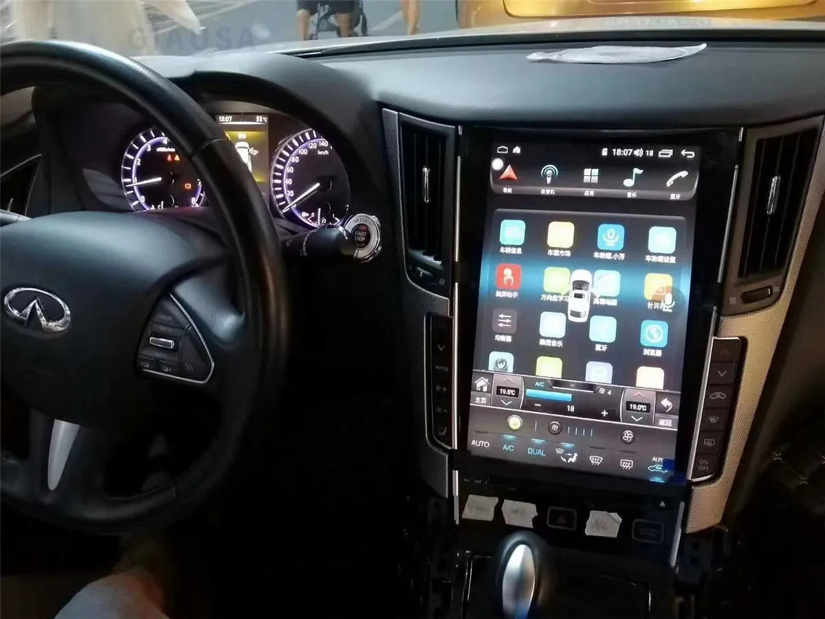 Android 13 Unit For Infiniti Q50 Q50L Q50S Q60 2014-2020 Car Radio Automotive Multimedia Tesla Screen Carplay Auto Bluetooth GPS