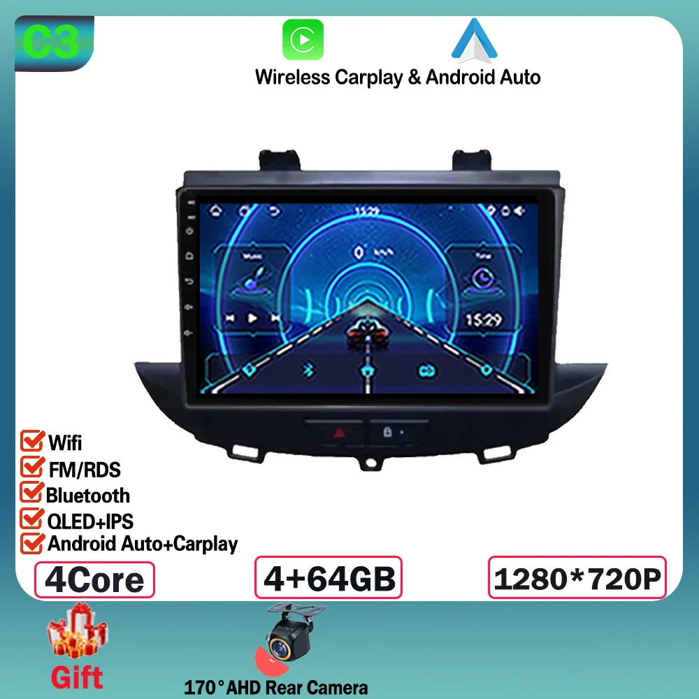Android 14 For Opel Grandland X crossland x 2016-2020 Carplay Multimedia Monitor Screen Stereo Radio Video Player Car Navigation