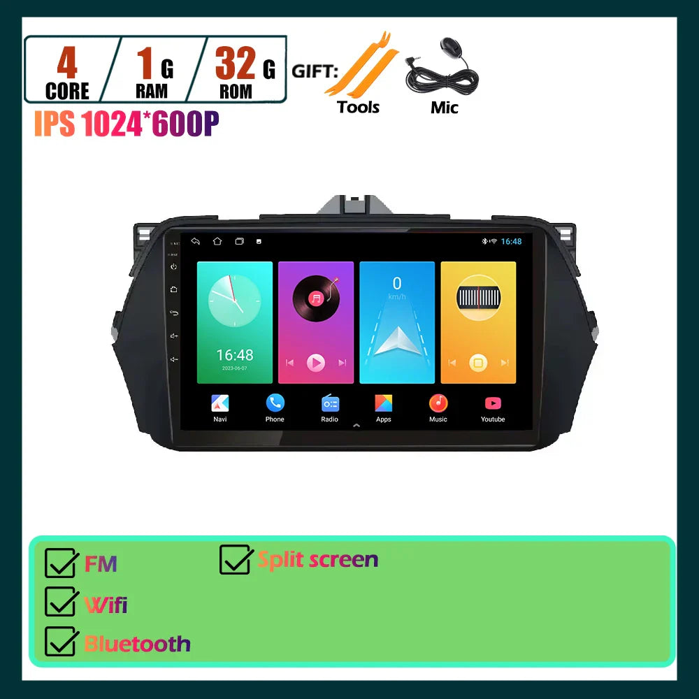 Android OS Car Radio Touch Screen For Suzuki Alivio Ciaz 2014 2015 - 2019 Multimedia Player Navigation GPS Carplay Tools 8Core