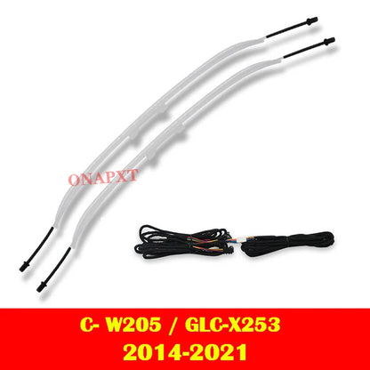 LED For Benz C/GLC Coupe W205 X253 C43 C63 C200 C180 Car Decorative Lamp MB Nozzle Air Vent 3D Tweeter Speaker Ambient Light