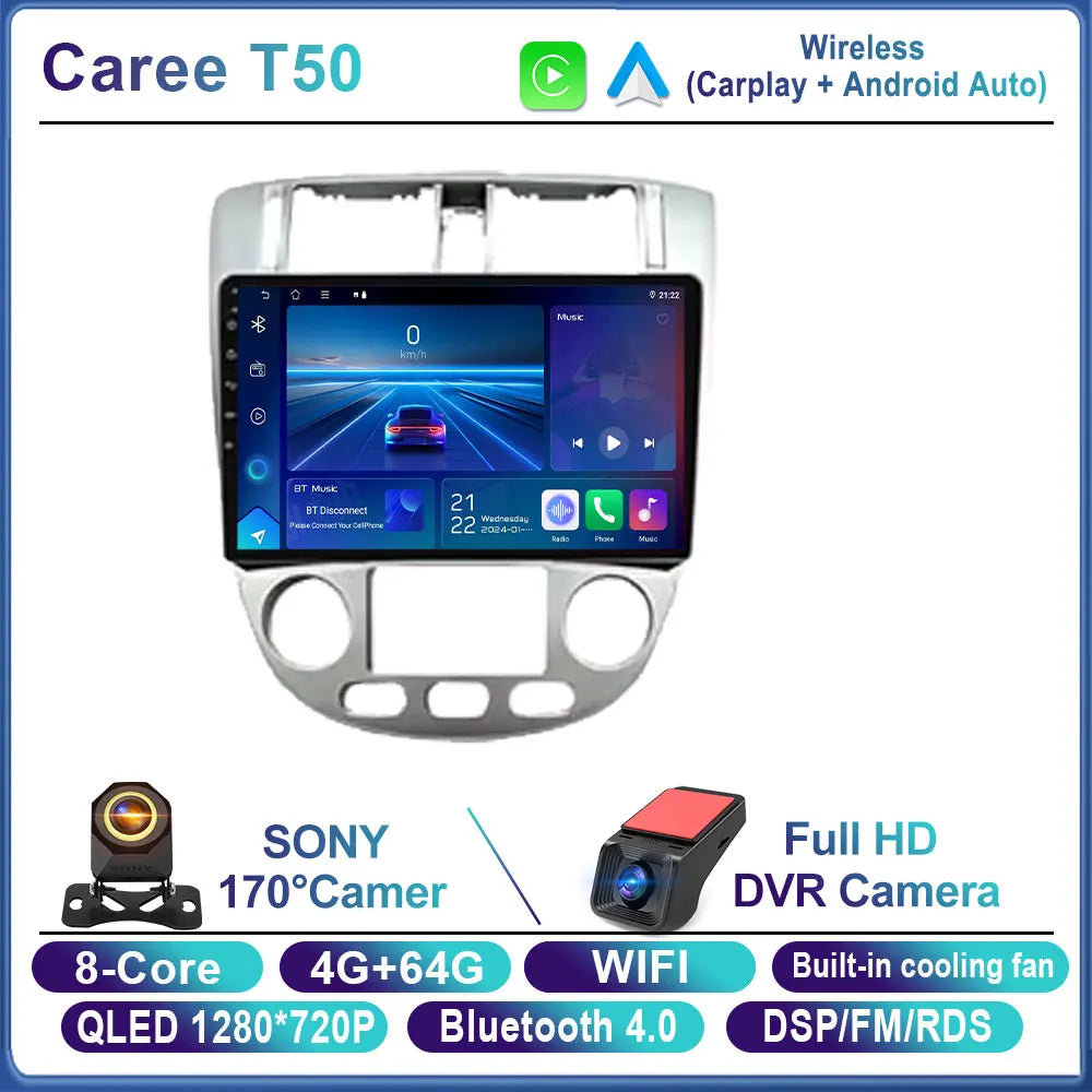 Android 14 Car Radio For Chevrolet Lacetti J200 For Buick Excelle Hrv For Daewoo Gentra 2 Carplay Stereo gps 4G WIFI BT No 2Din