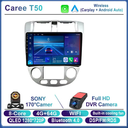Android 14 Car Radio For Chevrolet Lacetti J200 For Buick Excelle Hrv For Daewoo Gentra 2 Carplay Stereo gps 4G WIFI BT No 2Din