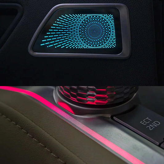 LED Car Inner Ambient light For Toyota Land Cruiser LC300 2022-2024 Dynamic Ambient Lamp Original Car 1:1 Mold Kit APP Control