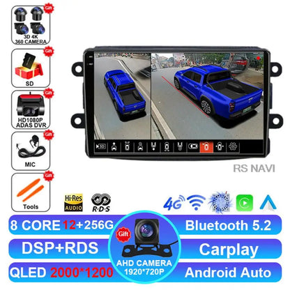Android 14 For Renault Dacia LOGAN sandero Duster Lodgy Lada Xray Captur Dokker Car Radio Multimedia Navigation Video Player GPS