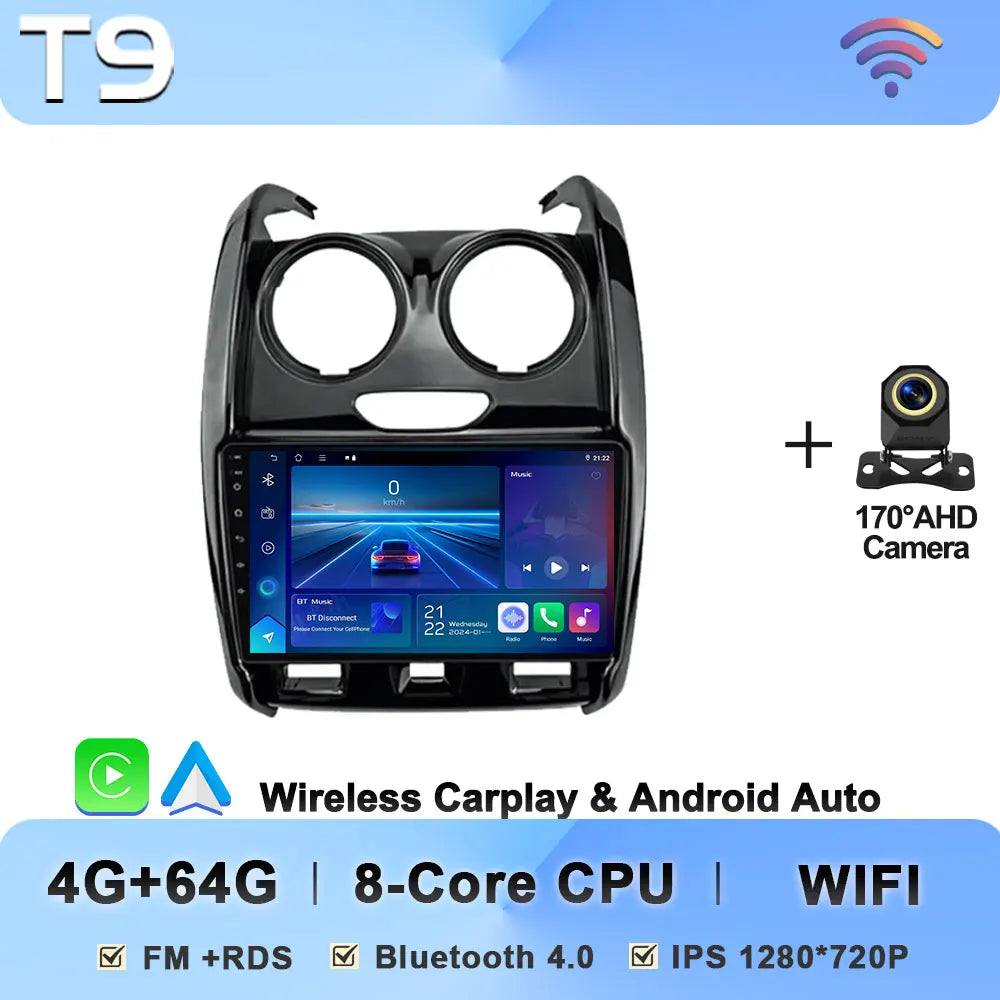 Car Multimedia Player For Renault Duster 2015 - 2021 For LADA Largus 2021 Automotive Multimedia Mirror Link Intelligent System