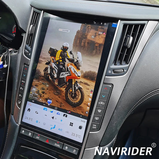 13.6" Android Car Radio For Infiniti Q50 Q50l Q50s Q60 2014-2020 Multimedia Video Stereo GPS Navigation Carplay DSP Head Unit