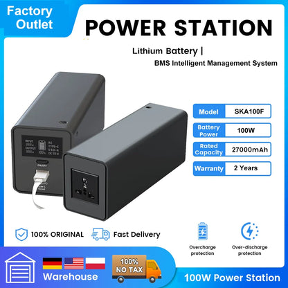 LiFePO4 Portable Power Station 2600W 2048WH Mobile Power Supply Solar Generators 1800W 1024WH Battery Power Storage For Camping