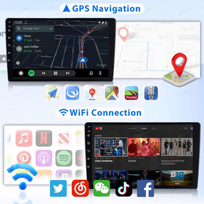 Android 15 Car Radio For Dodge Journey 2009 - 2012 Multimedia Stereo Video Player Qualcomm Head Unit 2DIN 4G LTE 5G WIFI QLED BT