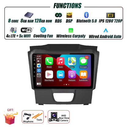 Android Auto Car Radio For Isuzu DMAX 2015 - 2019 Multimedia Stereo Video Player Navigation GPS Carplay 4G WIFI DSP RDS BT