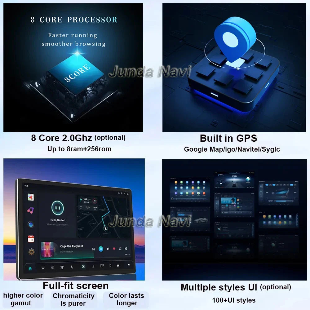 Android 14 Carplay Auto GPS For Honda City 2008 2009 2010 - 2014 Car Radio DSP Multimedia WIFI+4G Head Unit Video Stereo Player