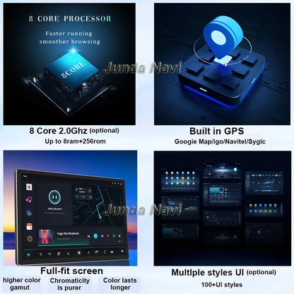 Android 14 Carplay Auto GPS For Honda City 2008 2009 2010 - 2014 Car Radio DSP Multimedia WIFI+4G Head Unit Video Stereo Player