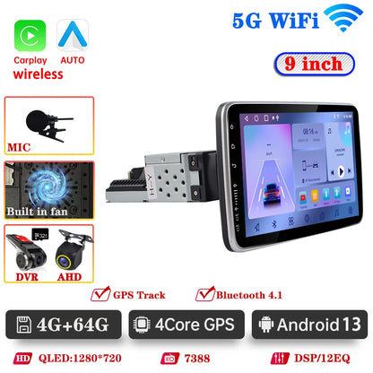 Android 14 Car Radio 1 Din Multimedia Player For VW Nissan Hyundai Kia Toyota Ford Honda Android Auto Carplay GPS FM DAB RDS