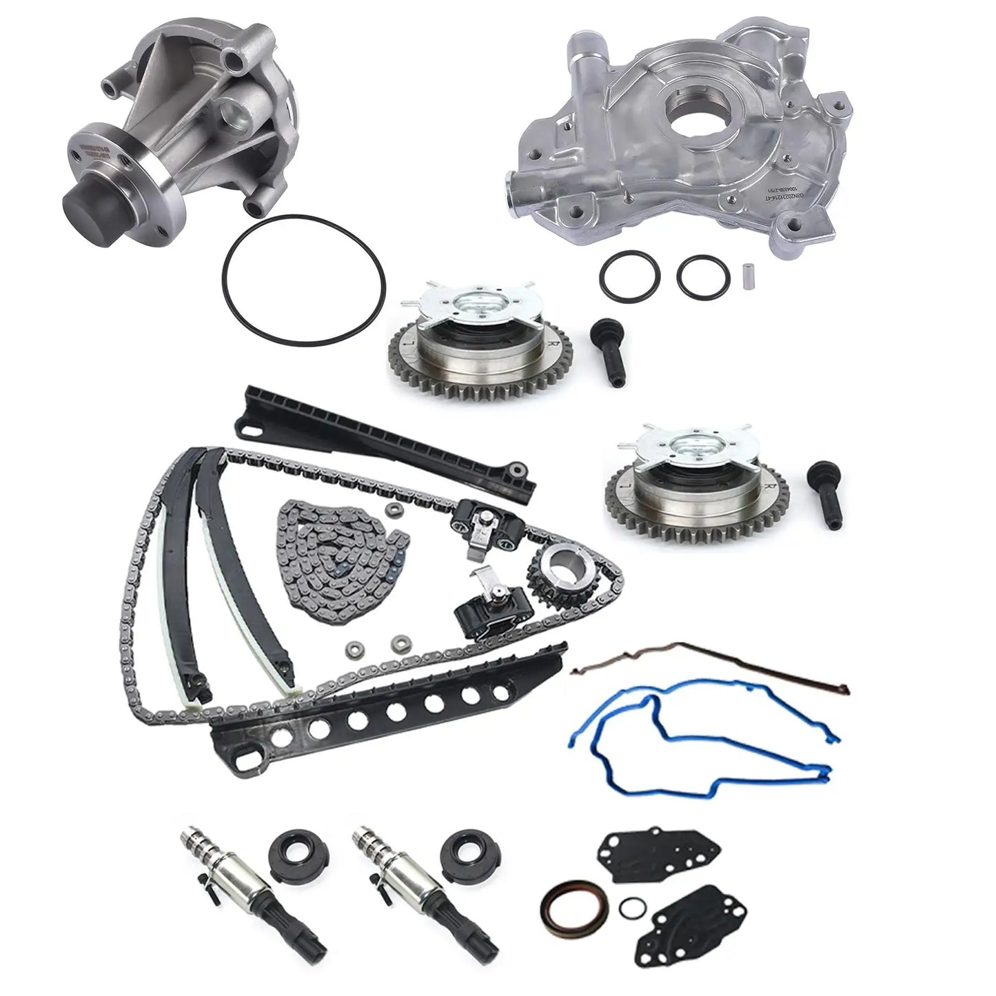 AP03 Timing Chain Kit Oil & Water Pump Cover Gasket for 2004-2010 Ford F-150 F-250 F-350 Lincoln Navigator 5.4L 3V