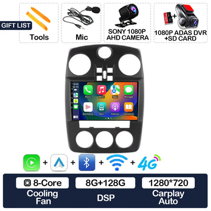 Android 15 Car Radio For Chrysler PT Cruiser 2000 - 2010 GPS NAVI BT 4G LTE 5G WIFI Multimedia Stereo Video Player Qualcomm 2DIN