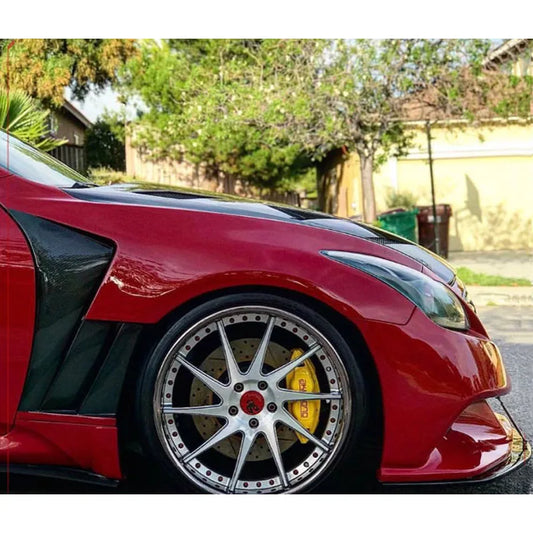 For Infiniti G37 Carbon Fiber Modified EPA Model Front Fender 4-Door Open Hole Auto Parts Body Kit
