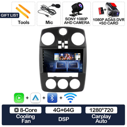 Android 15 Car Radio For Chrysler PT Cruiser 2000 - 2010 GPS NAVI BT 4G LTE 5G WIFI Multimedia Stereo Video Player Qualcomm 2DIN