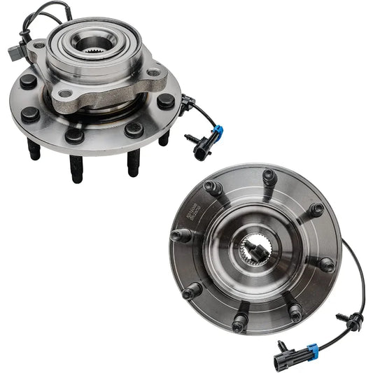 Detroit Axle - Front Wheel Bearing Hubs for Silverado Sierra 2500 3500 HD, Chevy GMC Suburban Yukon XL 2500 Hummer H2