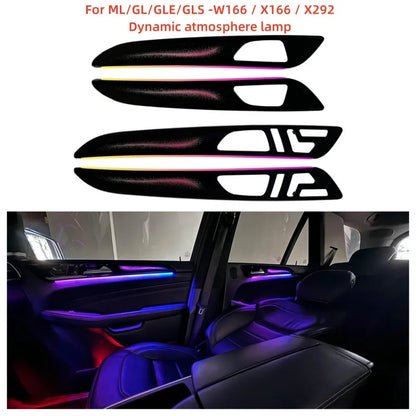 Automotive LED dynamic atmosphere light is suitable for Mercedes-Benz ML GL GLE GLS mold ambient light W166 X166 X292 auto parts