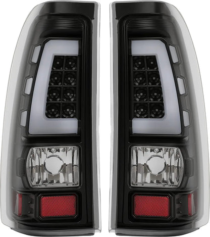 LED Tail Lights Assembly for Chevy Silverado Sierra 1999-2006 Smoked Lens GMC 1500 2500 3500 Truck Tail Lights Upgrade