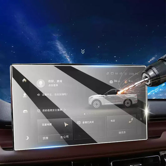 Car GPS Navigation Screen Protect Tempered Film For Lincoln Navigator 2018 2024-Present Dashboard Display Sticker Accessory
