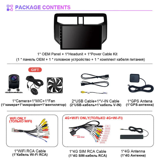Android 14 Carplay Auto 2K Screen Car Radio BT Multimedia Player For Toyota Rush 2017 - 2020 Autoradio GPS Stereo 2din Head Unit