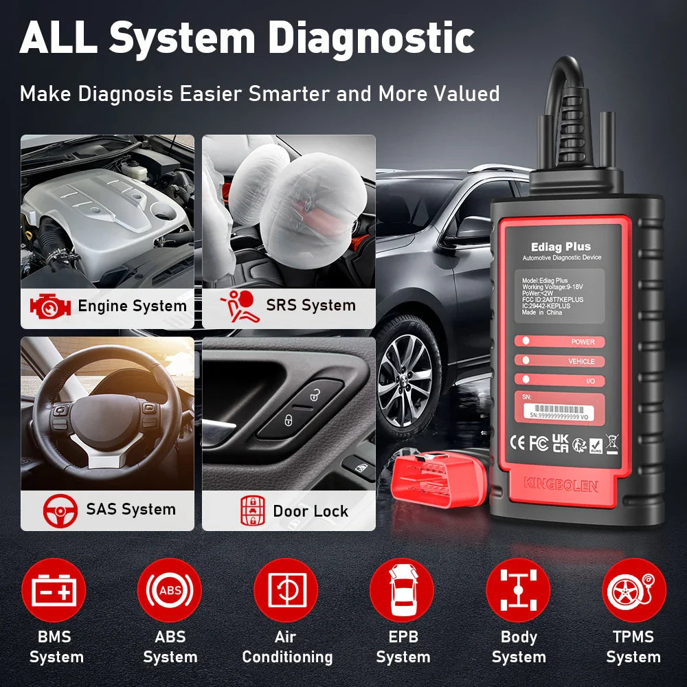 Thinkdiag2 All System Bidirectional Control OBD2 Diagnostic Scanner for iOS & Android, Bluetooth Scan Tool with CAN-FD Protocol,