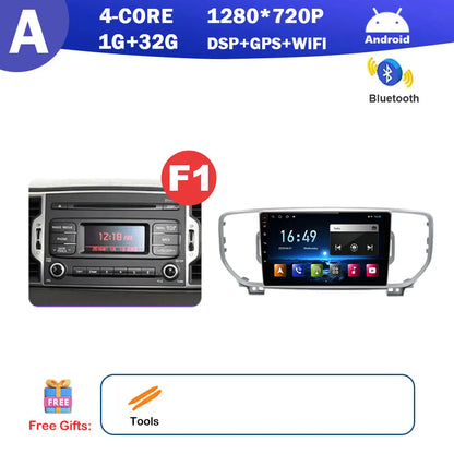 9 inch for KIA Sportage 4 QL 2016 2017 2018 Android Auto Navigation GPS Split Screen Wireless Carplay DSP Stereo Bluetooth WiFi