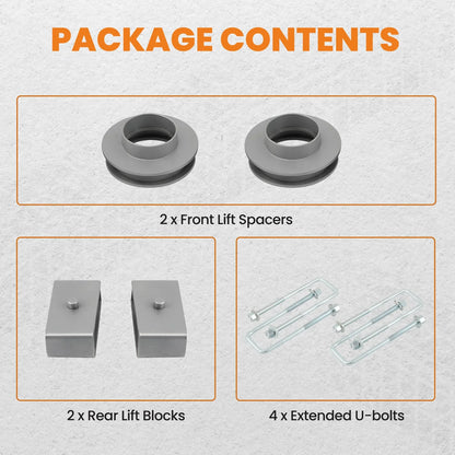 3" Front and 3" Rear Lift Kit For Chevrolet Silverado 1500 2WD 6-Lug 1999-2006