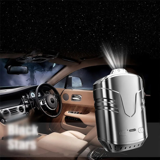 Car Air Freshener Starry Sky Top With Multi-Function Aromatherapy LED Ambient Light Essential Freshener Diffuser Accessories