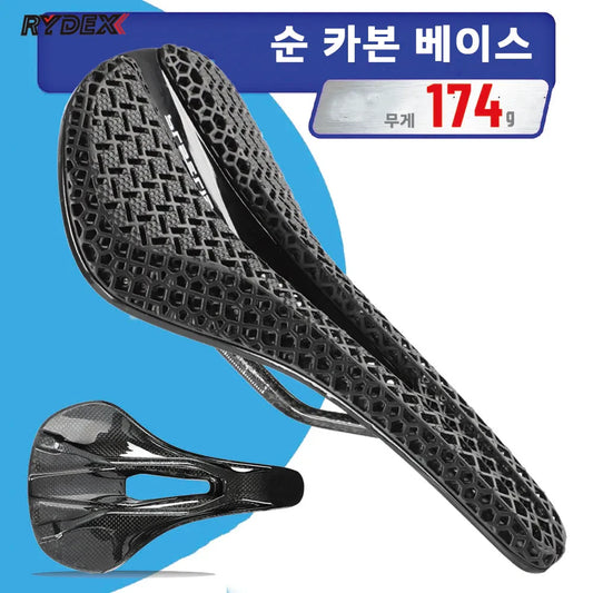 3D Printed Saddle Full Carbon Fiber Lightweight Bicycle Saddle For Mtb Gravel Road bike Comfortable Cycling Seat Parts