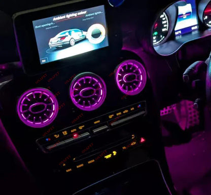 RHD AMbient Light For Benz C/GLC Coupe W205 X253 C43 C63 C200 C180 Decorative LED Strip Light 3D Tweeter Speaker Lamp