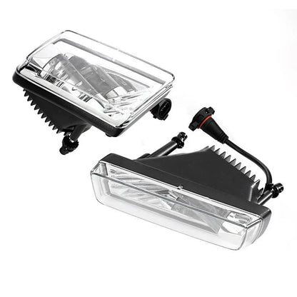 Fit for CHEVY TAHOE 2007-2017 GMC YUKON 2015-2016  Black Sliver Lights LED Fog Lights W/ 5202 Bulbs Fog Lamps Assembly