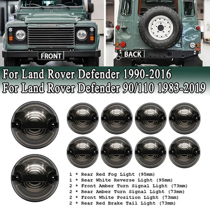 for Land Rover Defender 90/110 1983-2019 Upgrade LED Fog Lights Stop Brake Reversing Light Turn Signal Lamps Position Lights