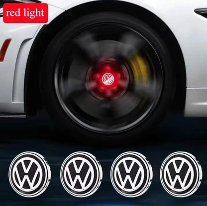 For Volkswagen wheel hub LED light caps floating luminous wheel hub covers suitable for Golf 4/6/7 Touran Passat Tiguan Polo