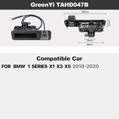 Dynamic Trajectory Trunk Handle Rear View Camera For BMW X1/3/5 E39 E53 E82 E88 E84 E90 E91 E92 E93 E60 E61 E70 F10 F30 F11 F25