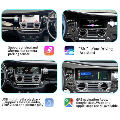 Wireless Carplay Decoder For Rolls Royce Wraith Ghost Phantom Dawn With Android Auto CarPlay Airplay Autolink Module Smart Box