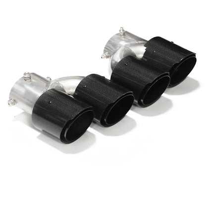 For BMW G20 G21 M340i G42 440i G22 M240i Dual Four Out M Exhaust Carbon Fiber Muffler Tip Exhaust System Nozzle Tailpipe 2020+
