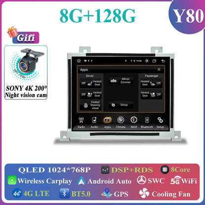 8.4 inch Android Car Stereo Radio For Dodge Charger Challenger 2015-2019 Replacement Wireless Carplay and Android Auto Headunit