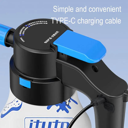 1.5L Electric Foam Sprayer Car Wash High Pressure Spray Can Foam Generator USB Rechargeable Fine Foam Efficient Car Cleaning power tools