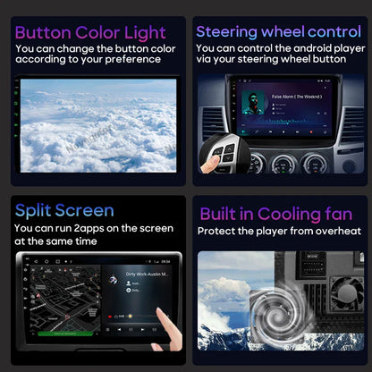 Car Android For Honda Pilot 1 2005 - 2008 Stereo Auto Mirror Link Rear Camera Multimedia Player GPS Navigation Dash Cam Wifi 5G