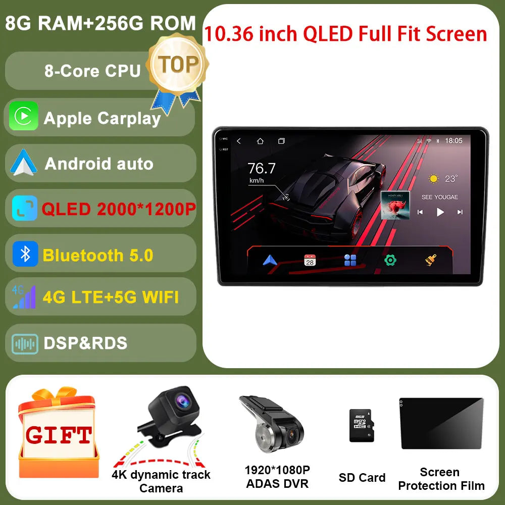 Android 14 For GMC Chevrolet Avalanche Silverado Tahoe Equinox Impala Traverse Express Traverse Car Radio Multimedia Carplay GPS