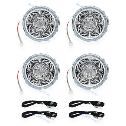 New LED Speaker Cover For Mercedes Benz W205 W213 X253 W238 C/E/GLC Class E Coupe Car Door Horn Decorative Shell Ambient Lights