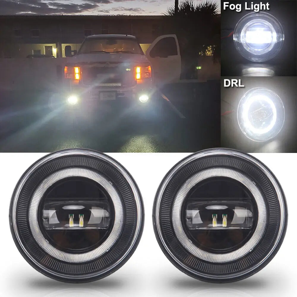 2Pcs/set 20W LED Fog Light Car Daytime Running Light fit for GMC Sierra 1500 07-13 fit for 2500HD 3500HD 07-14