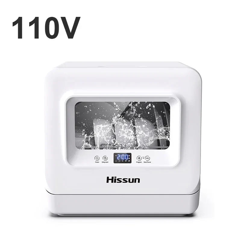 110V Cross border Export Desktop Household Non Installation Fully Automatic Dishwasher Intelligent