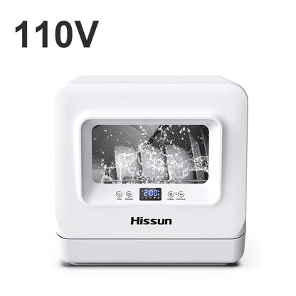 110V Cross border Export Desktop Household Non Installation Fully Automatic Dishwasher Intelligent