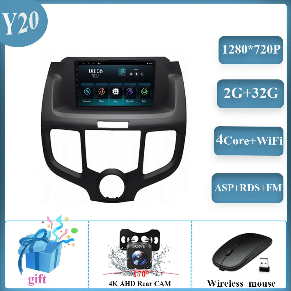 8G+256G For Honda Odyssey RB1 2004 - 2008 Android 14 Car Radio Auto Multimedia Video Player Navigation Stereo GPS DSP No 2 Din