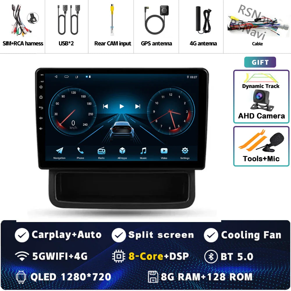 Android 14 Carplay Auto For Renault Trafic 2 For Opel Vivaro A For Nissan primastar 2006 - 2014 Car Radio Stereo Player Video BT